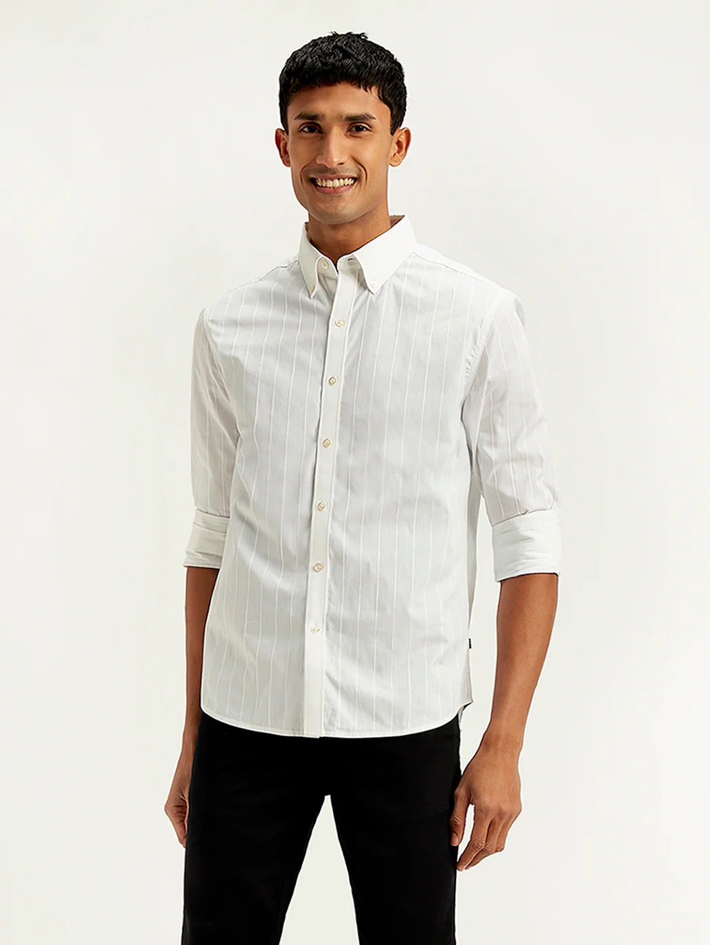 Men's Redloop Striped Slim Fit Shirt