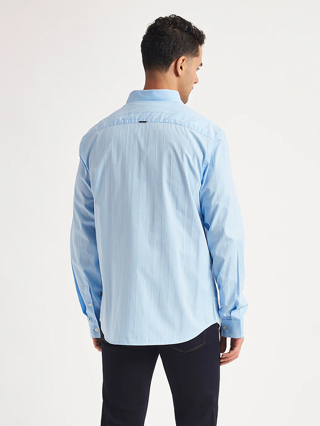 Men's Redloop Striped Slim Fit Shirt - Image 4