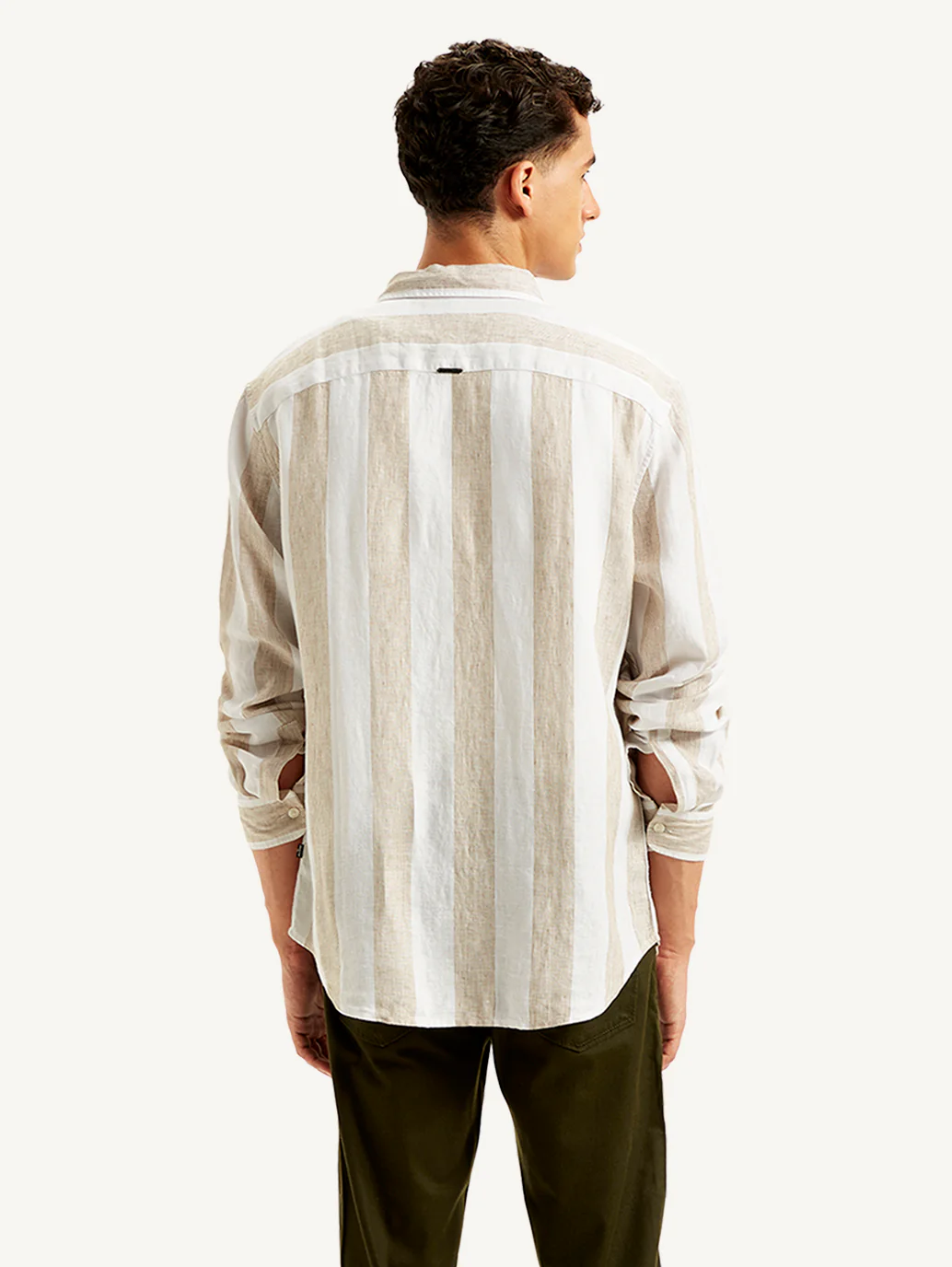 Men's Redloop Striped Slim Fit Shirt - Image 4