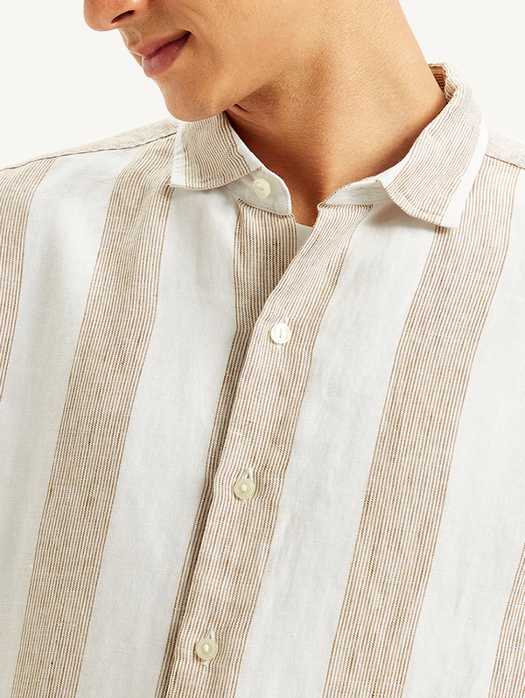 Men's Redloop Striped Slim Fit Shirt - Image 5