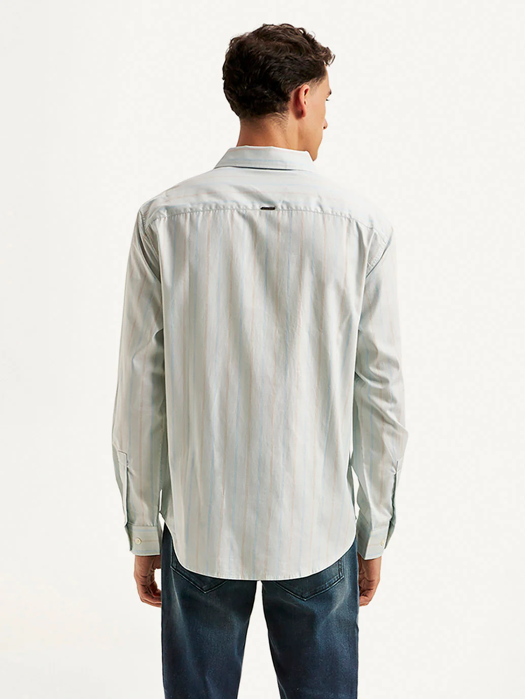 Men's Redloop Striped Slim Fit Shirt - Image 3