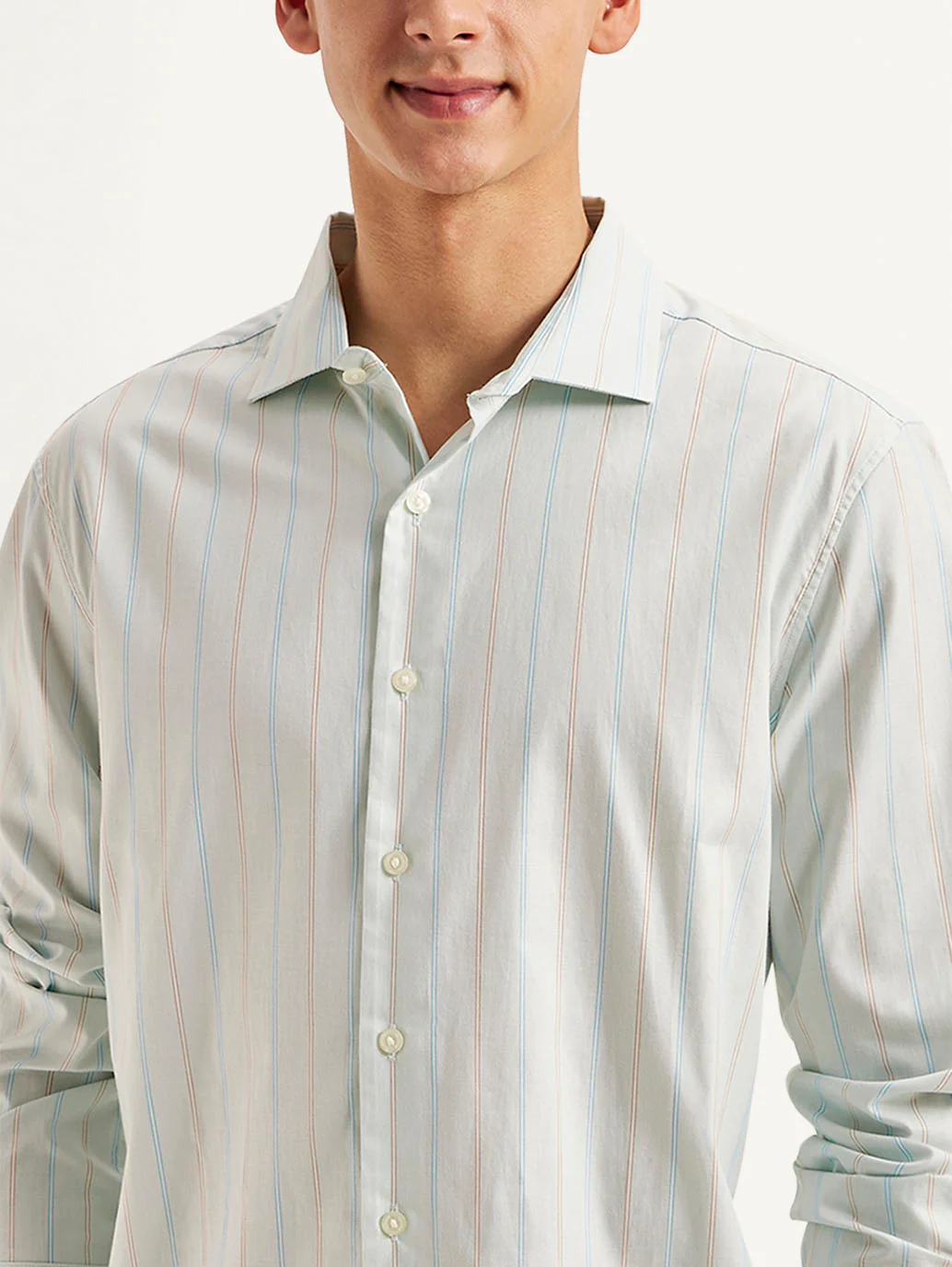 Men's Redloop Striped Slim Fit Shirt - Image 4