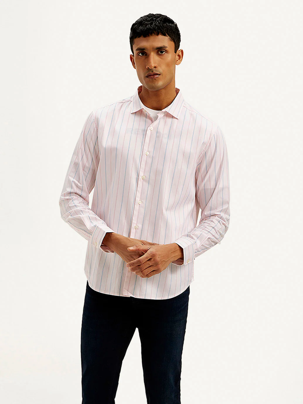 Men's Redloop Striped Slim Fit Shirt - Image 2