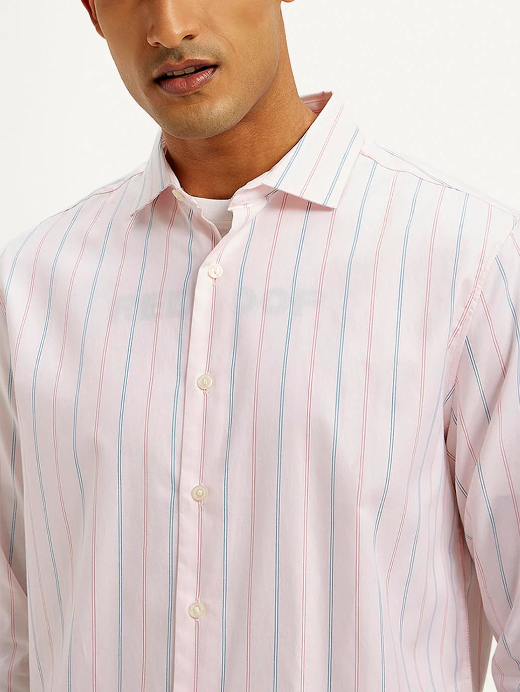 Men's Redloop Striped Slim Fit Shirt - Image 4