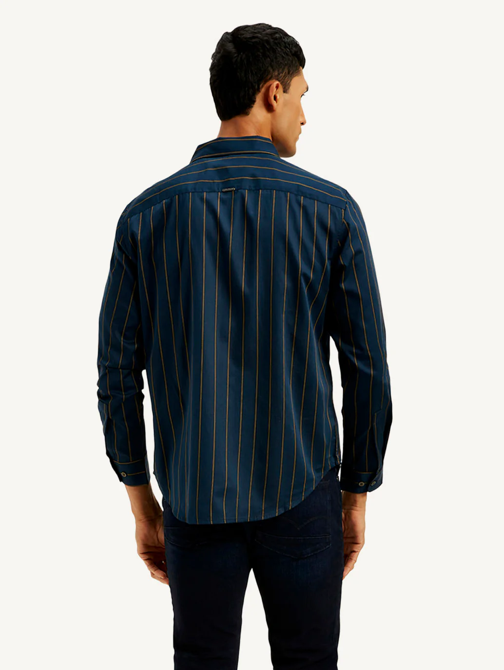 Men's Redloop Striped Slim Fit Shirt - Image 3
