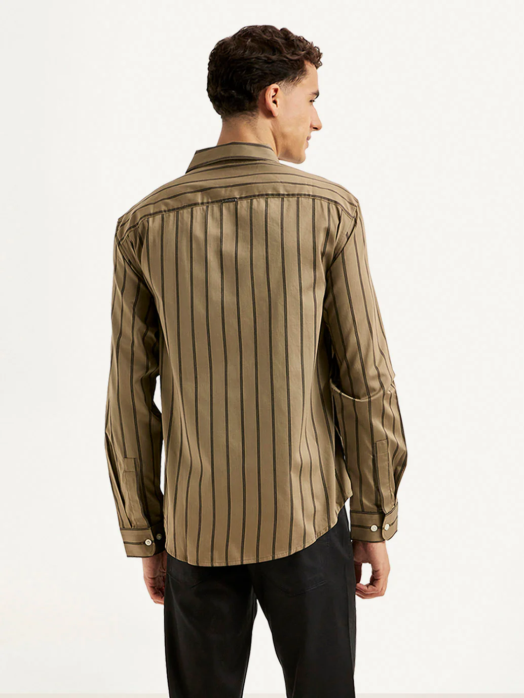 Men's Redloop Striped Slim Fit Shirt - Image 5