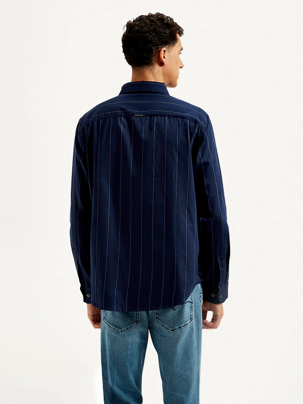 Men's Redloop Striped Slim Fit Shirt - Image 3
