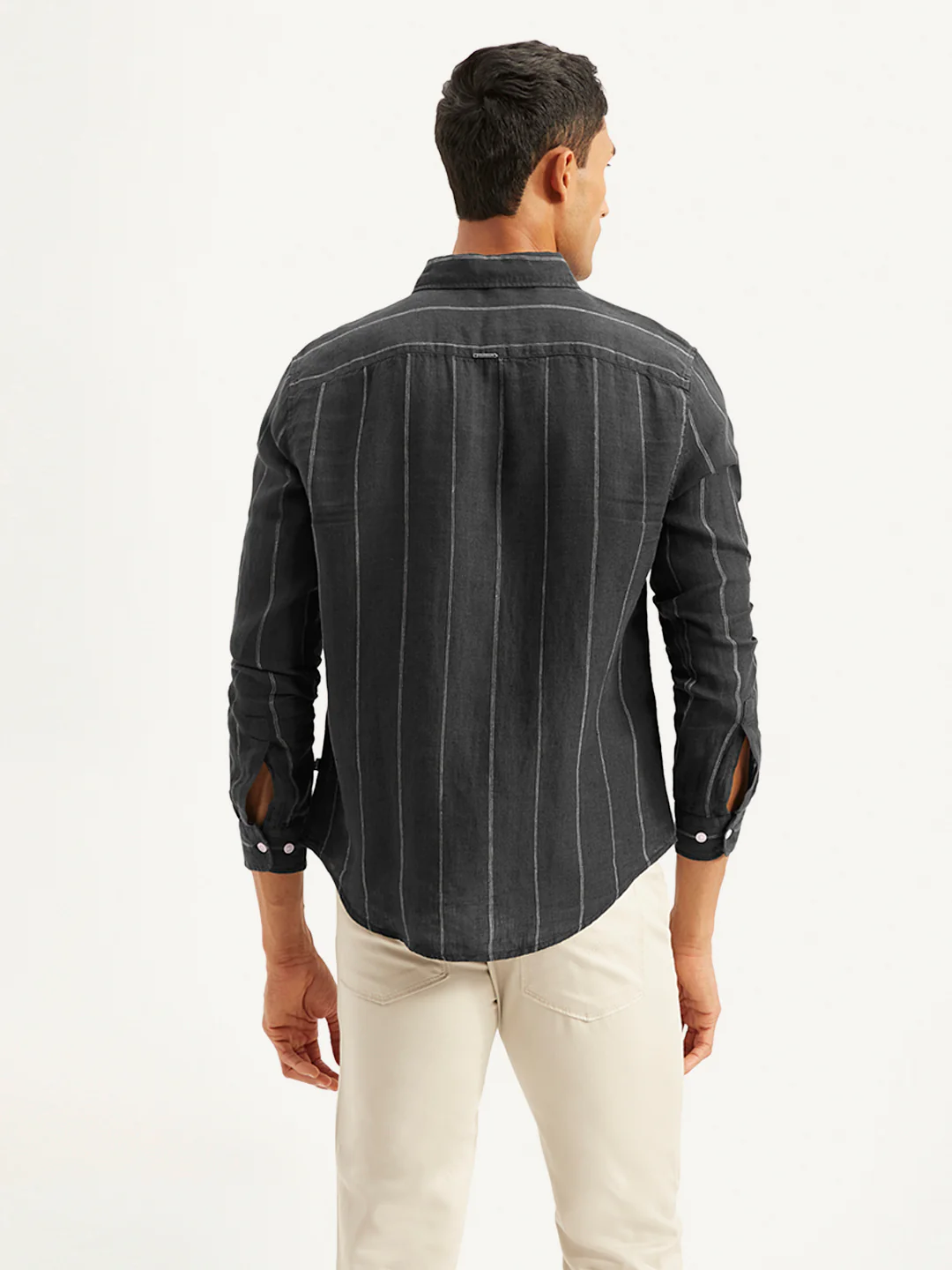 Men's Redloop Striped Slim Fit Shirt - Image 2
