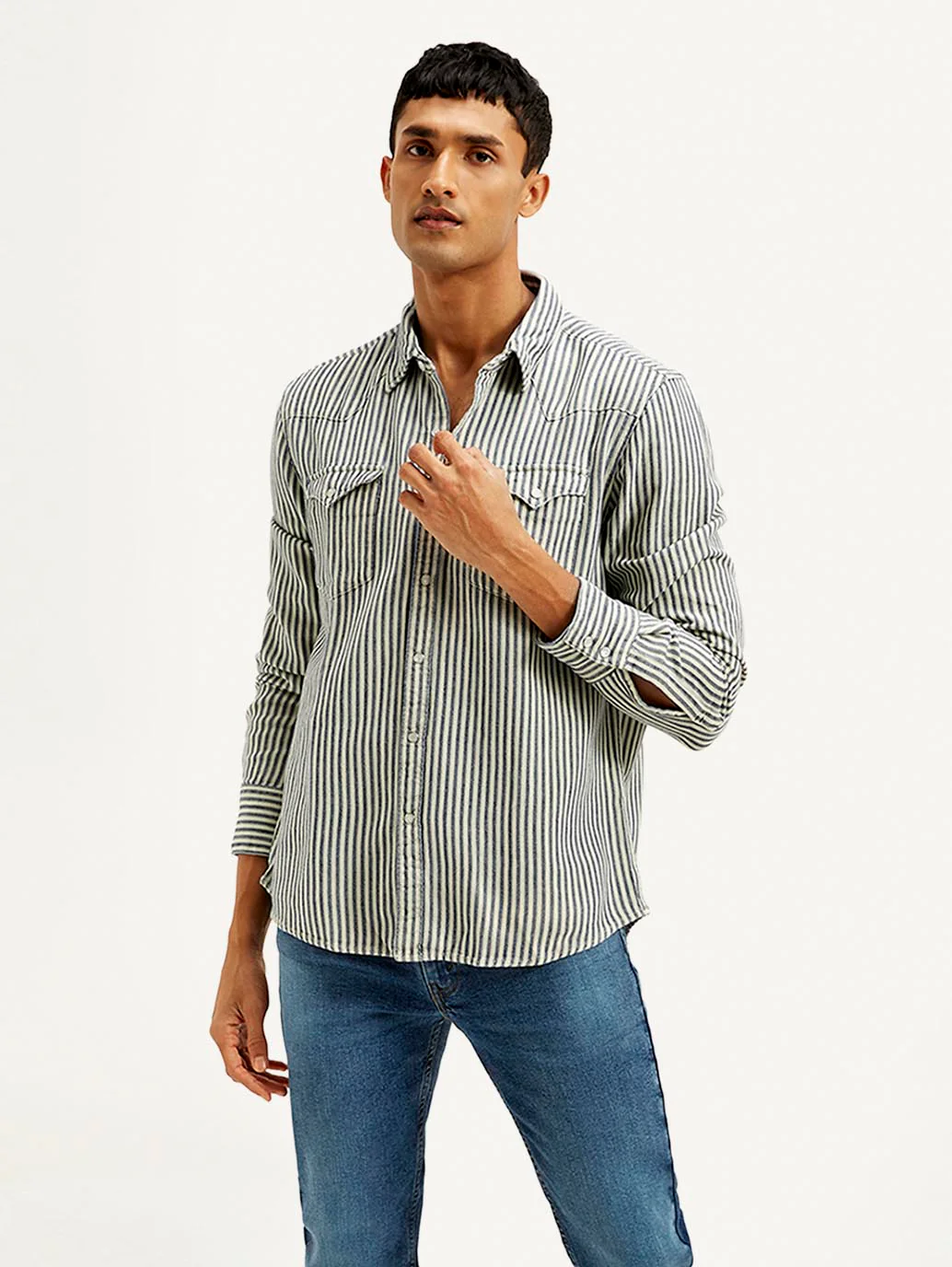 Men's Striped Slim Fit Shirt