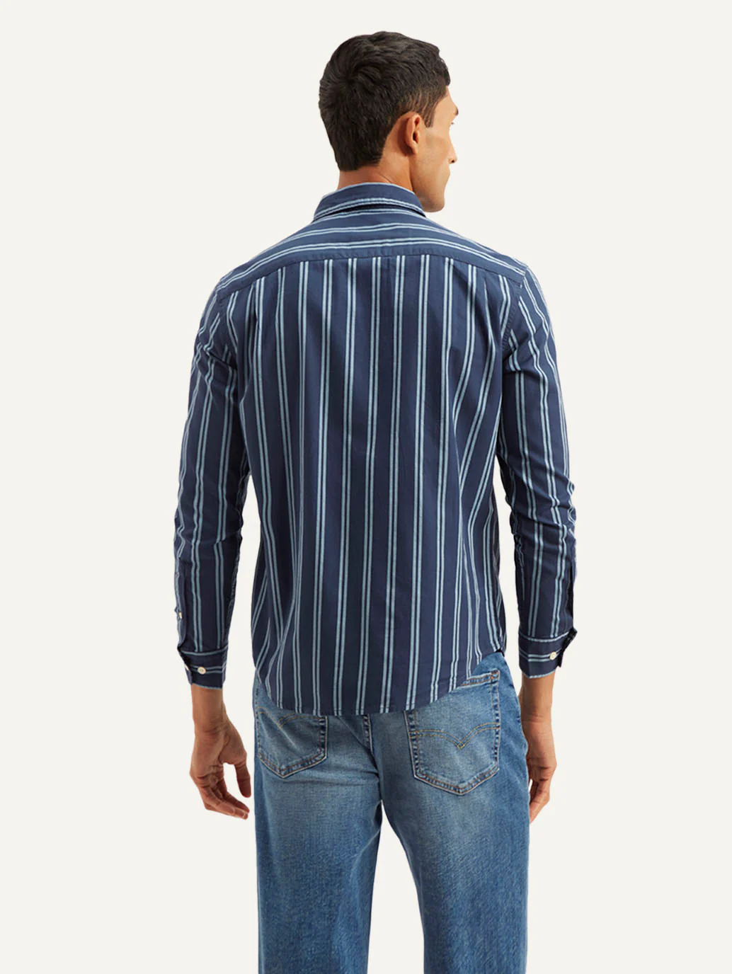 Men's Striped Slim Fit Shirt - Image 3