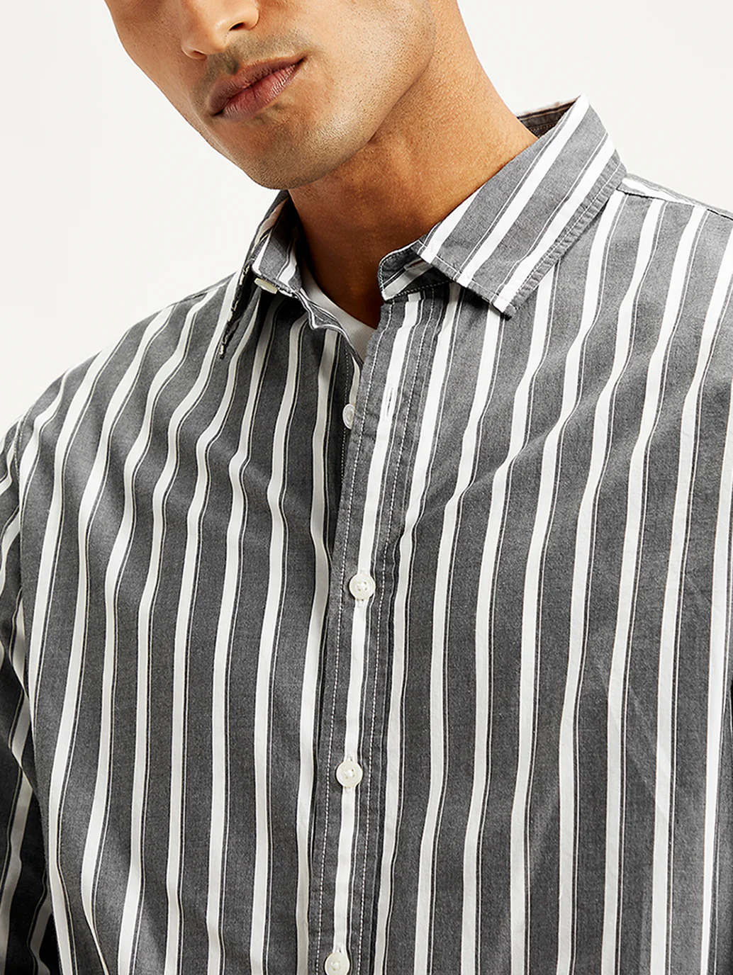 Men's Striped Slim Fit Shirt - Image 5