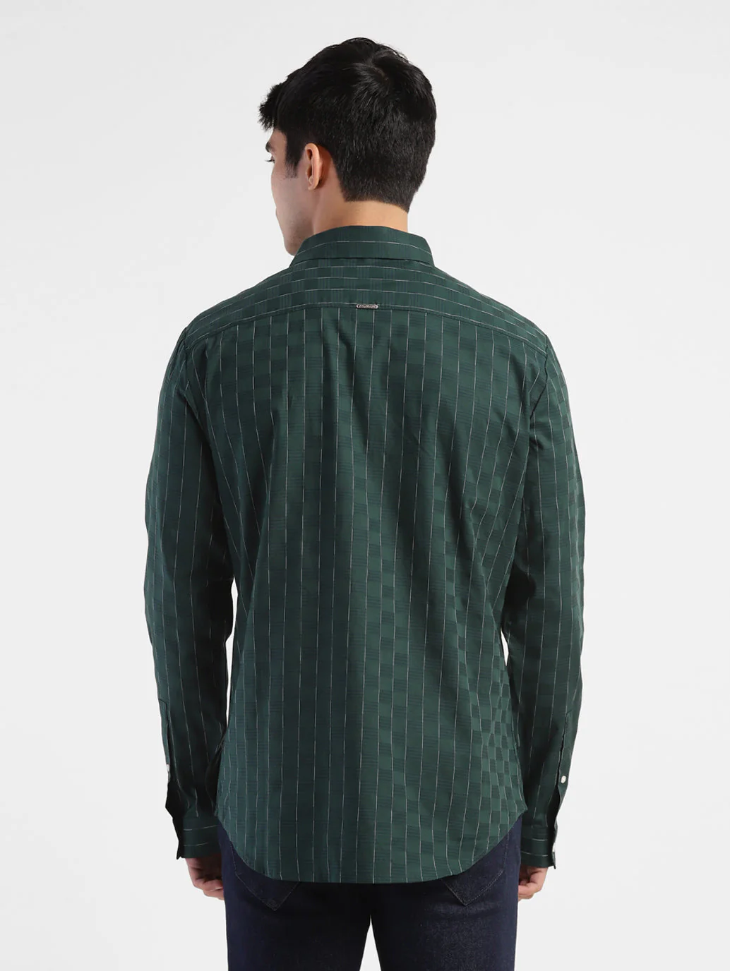 Men's Striped Slim Fit Shirt - Image 3
