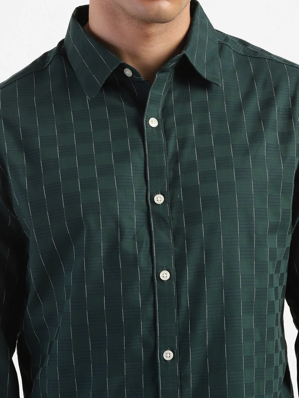 Men's Striped Slim Fit Shirt - Image 6