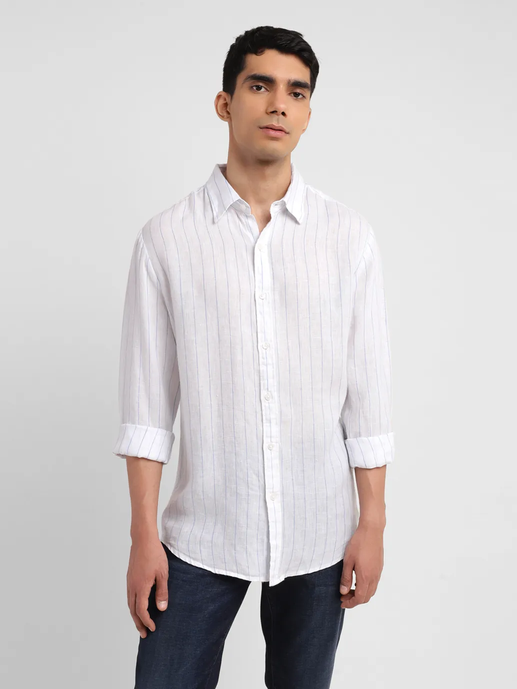 Men's Striped Slim Fit Shirt - Image 2