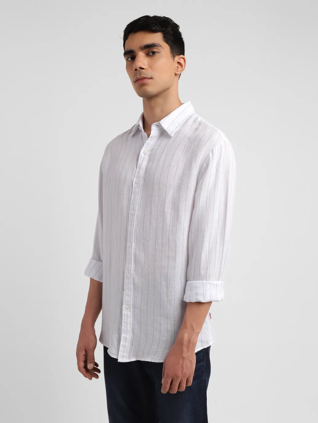 Men's Striped Slim Fit Shirt - Image 4