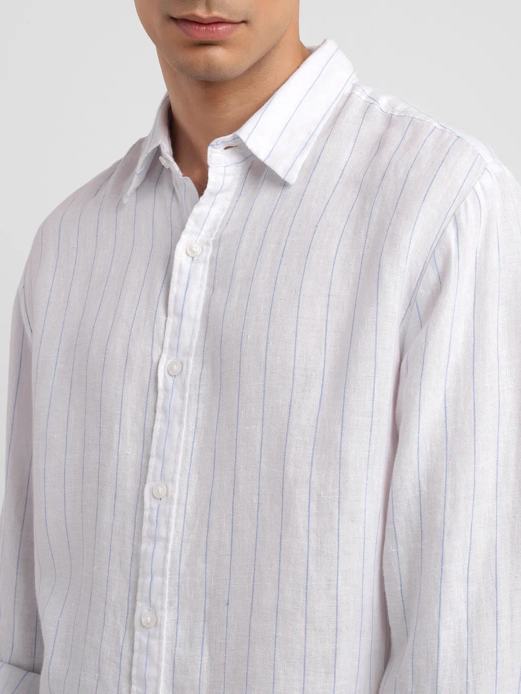 Men's Striped Slim Fit Shirt - Image 5