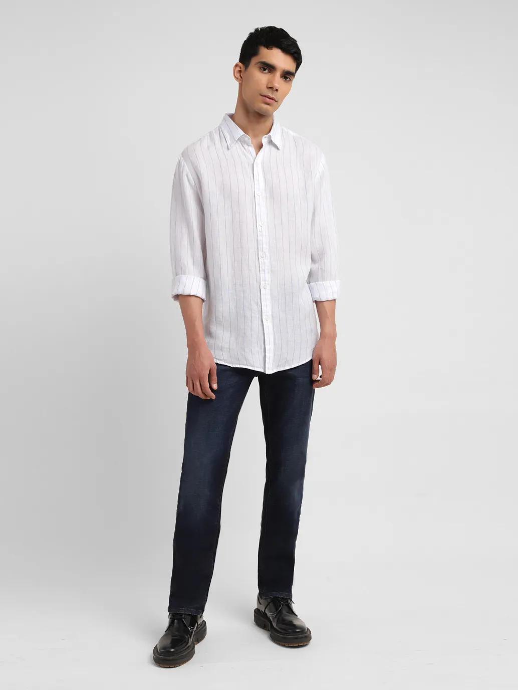 Men's Striped Slim Fit Shirt - Image 6