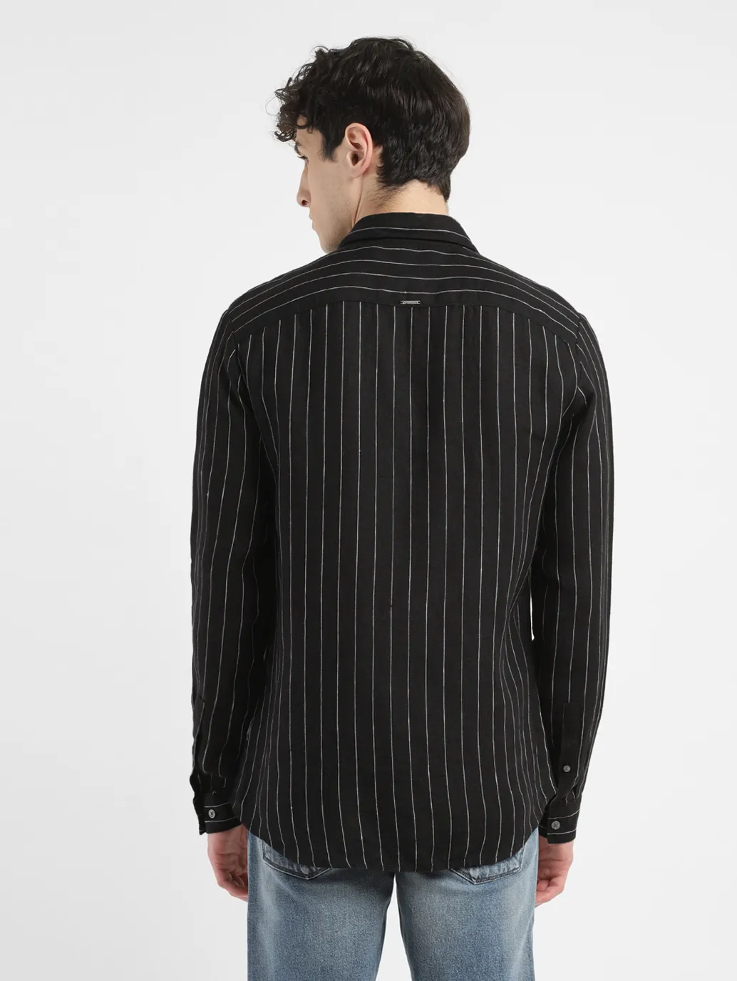 Men's Striped Slim Fit Shirt - Image 3