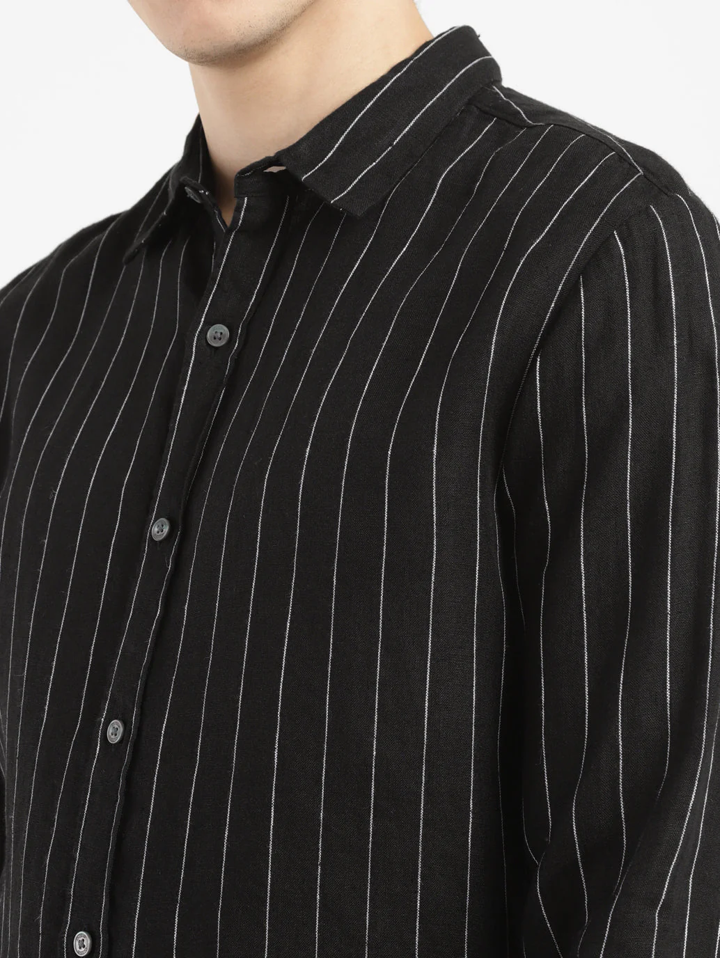 Men's Striped Slim Fit Shirt - Image 4