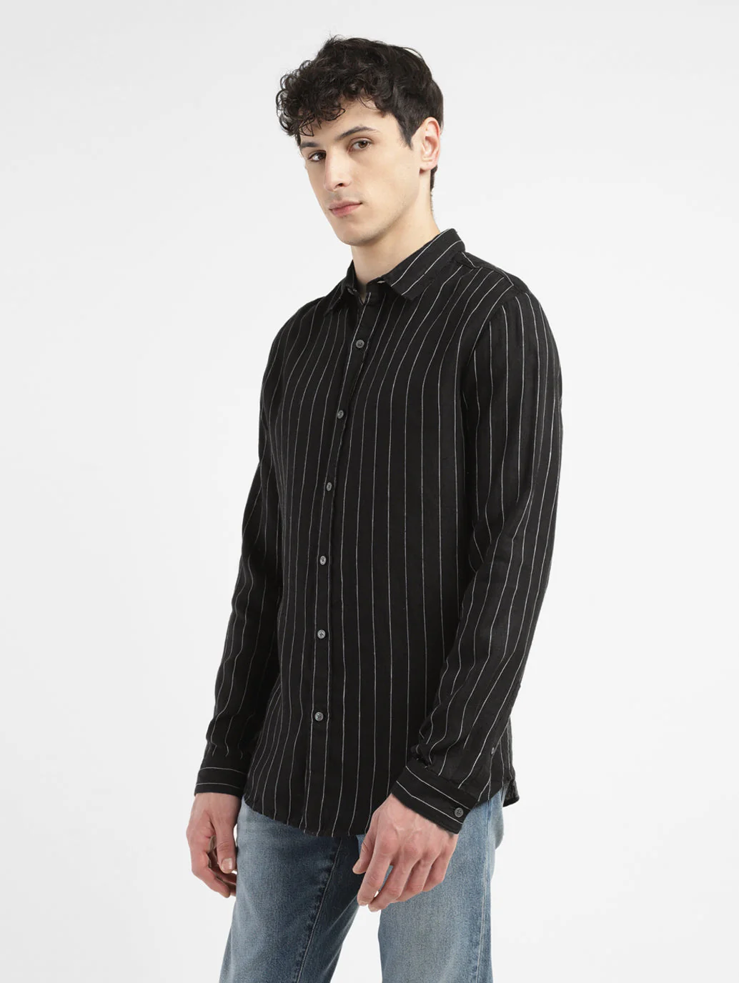 Men's Striped Slim Fit Shirt - Image 5
