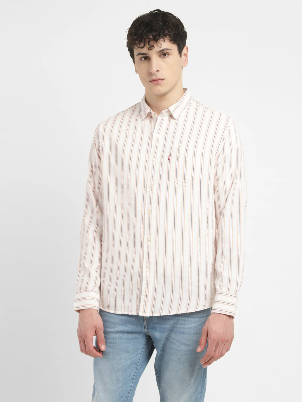Men's Striped Slim Fit Shirt - Image 2