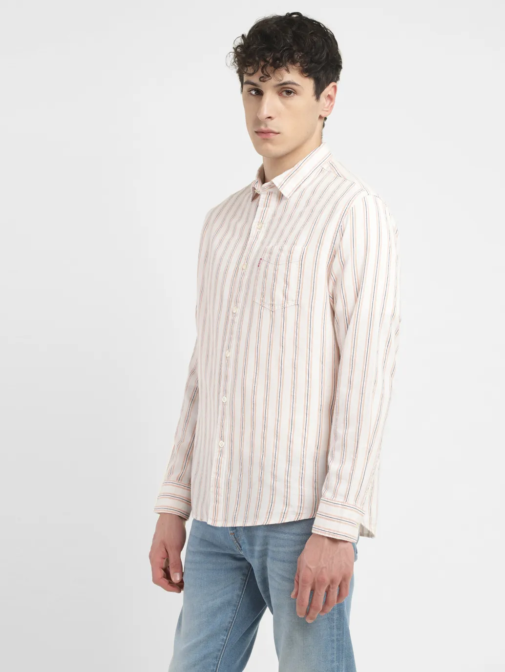 Men's Striped Slim Fit Shirt - Image 4