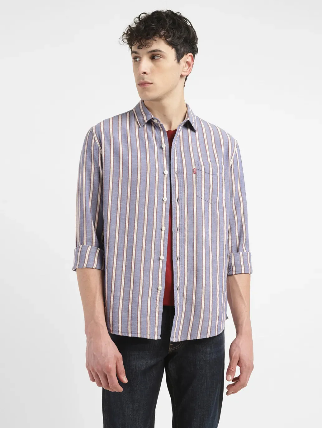 Men's Striped Slim Fit Shirt
