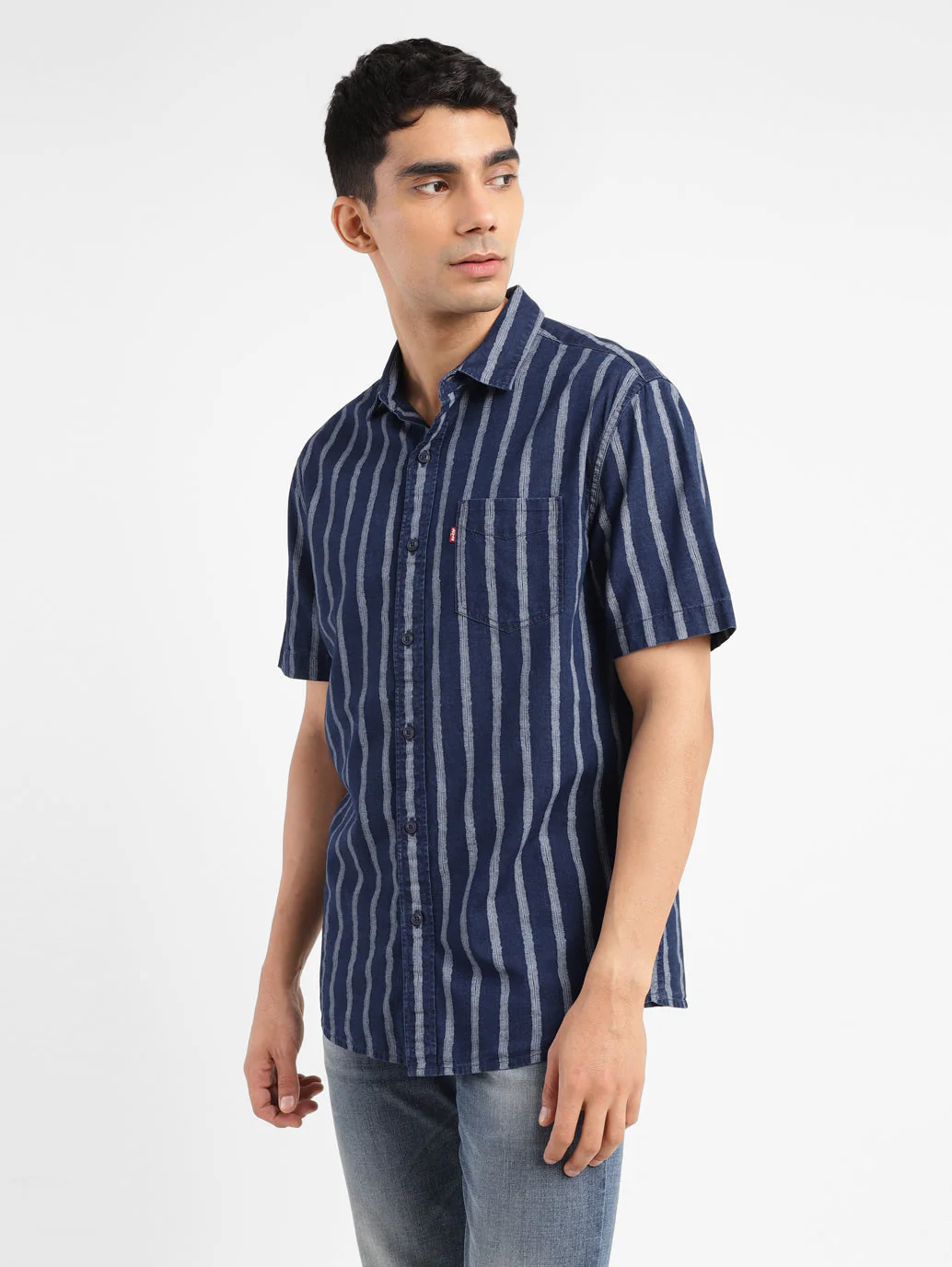 Men's Striped Slim Fit Shirt - Image 5