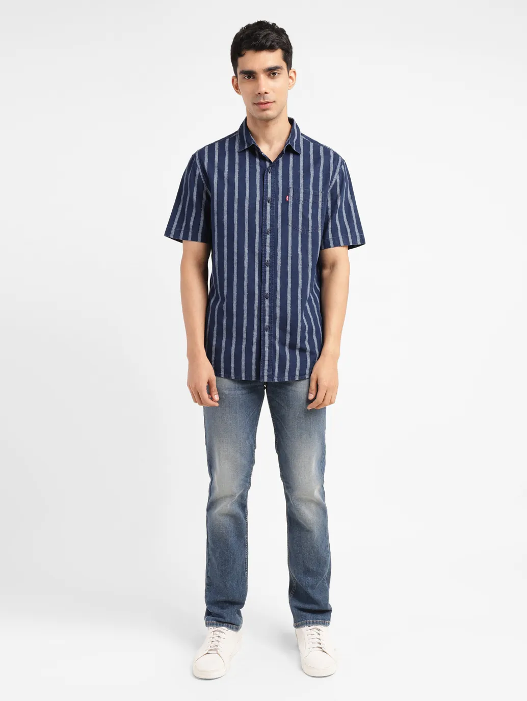 Men's Striped Slim Fit Shirt - Image 6