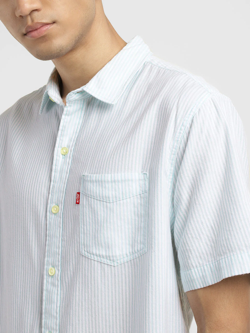 Men's Striped Slim Fit Shirt - Image 4