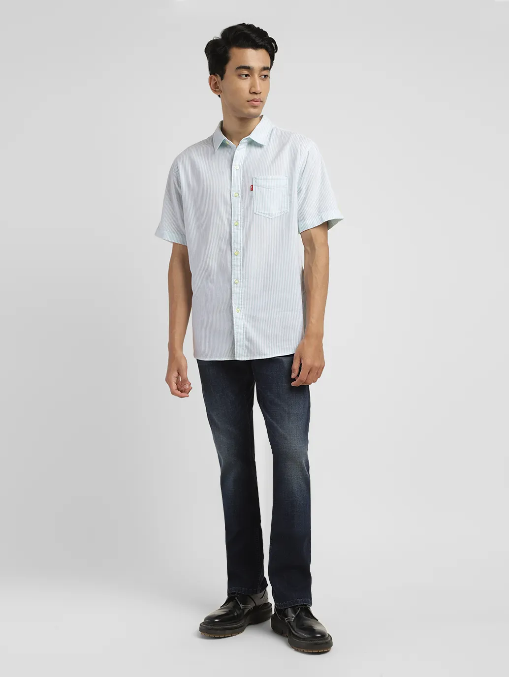 Men's Striped Slim Fit Shirt - Image 6