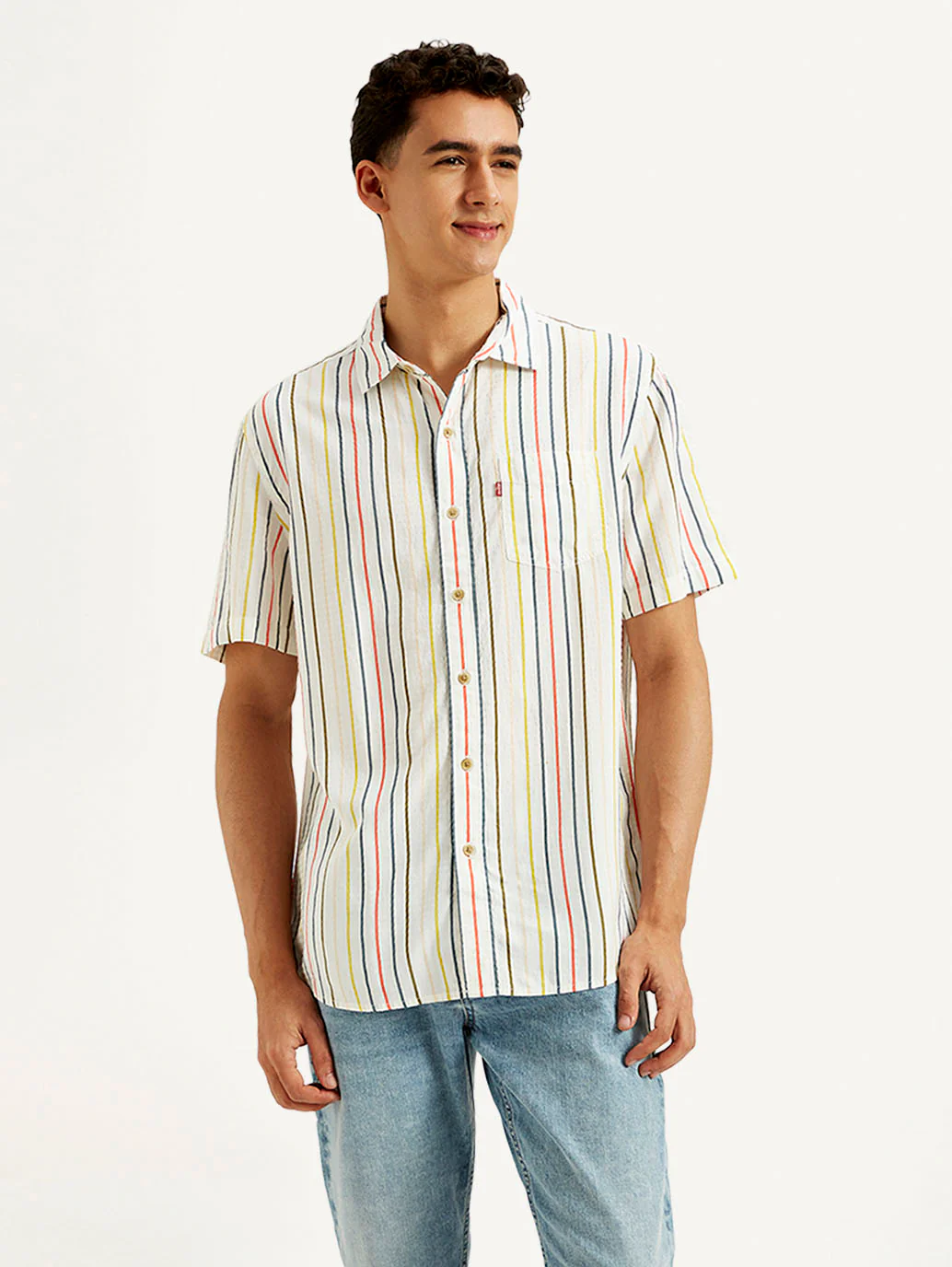 Men's Striped Slim Fit Shirt - Image 2