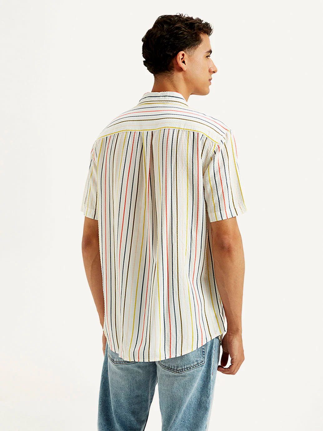 Men's Striped Slim Fit Shirt - Image 3