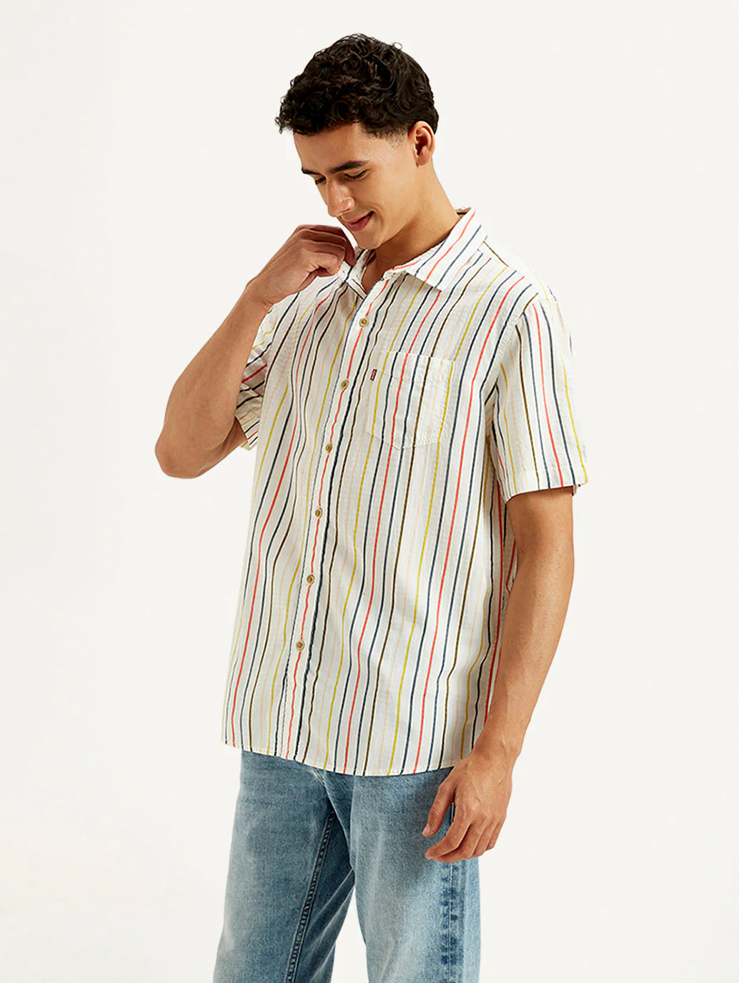 Men's Striped Slim Fit Shirt - Image 5
