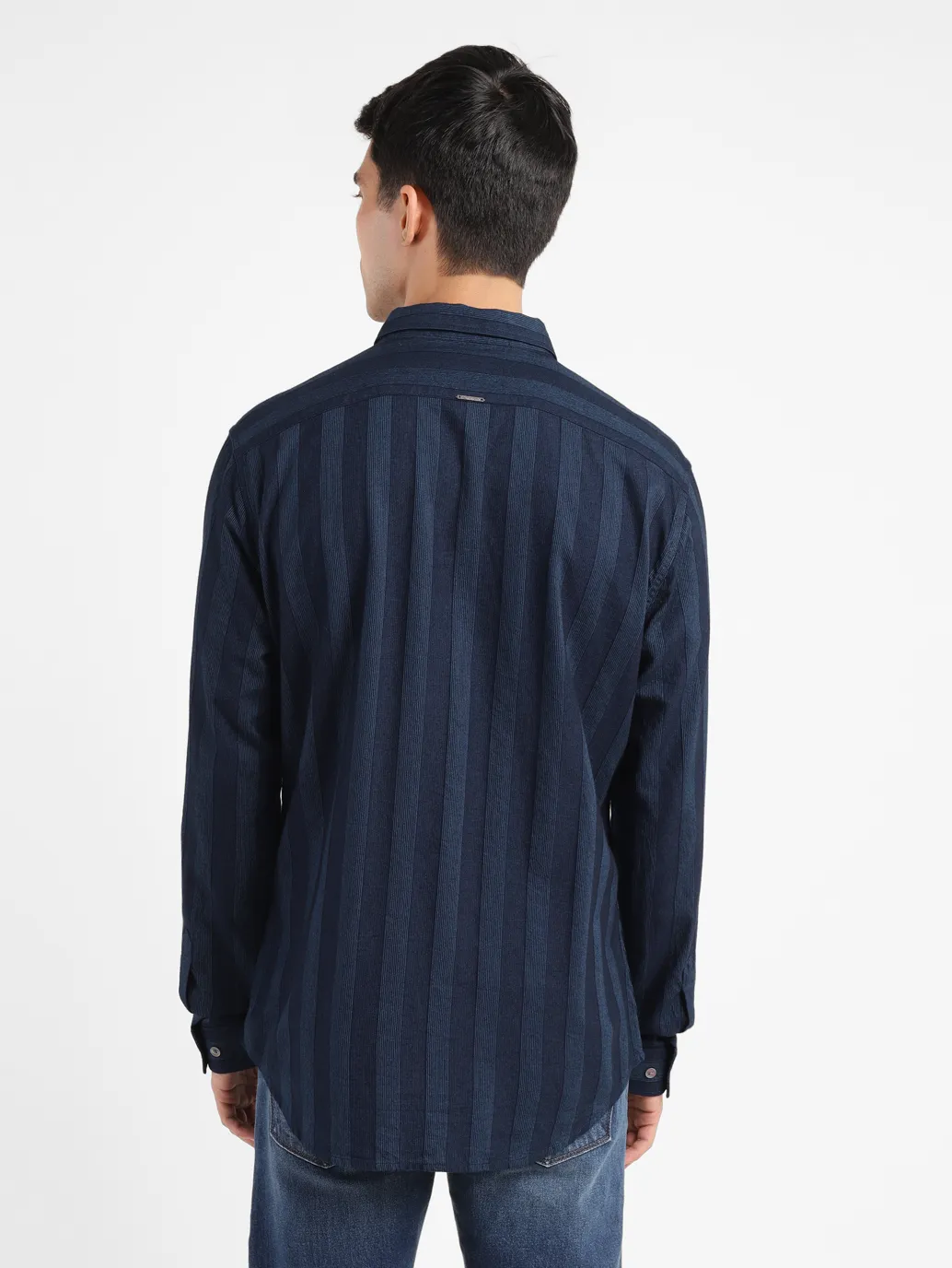 Men's Striped Slim Fit Shirt - Image 3