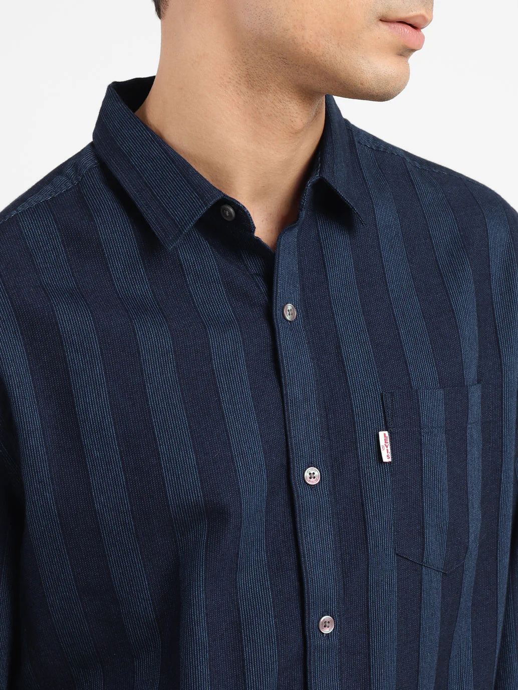 Men's Striped Slim Fit Shirt - Image 4