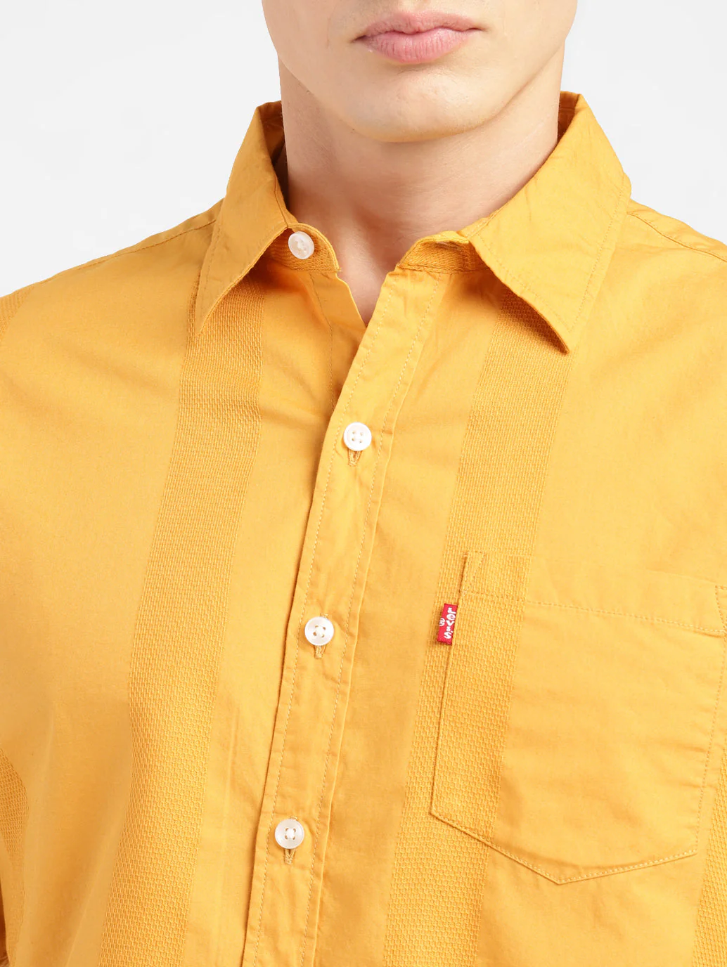 Men's Self Design Slim Fit Shirt - Image 5