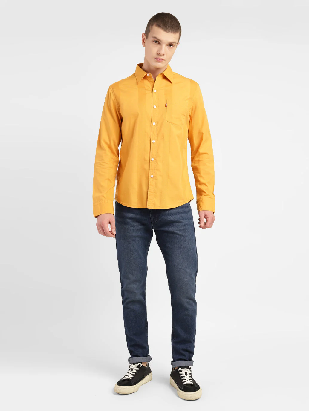Men's Self Design Slim Fit Shirt - Image 6