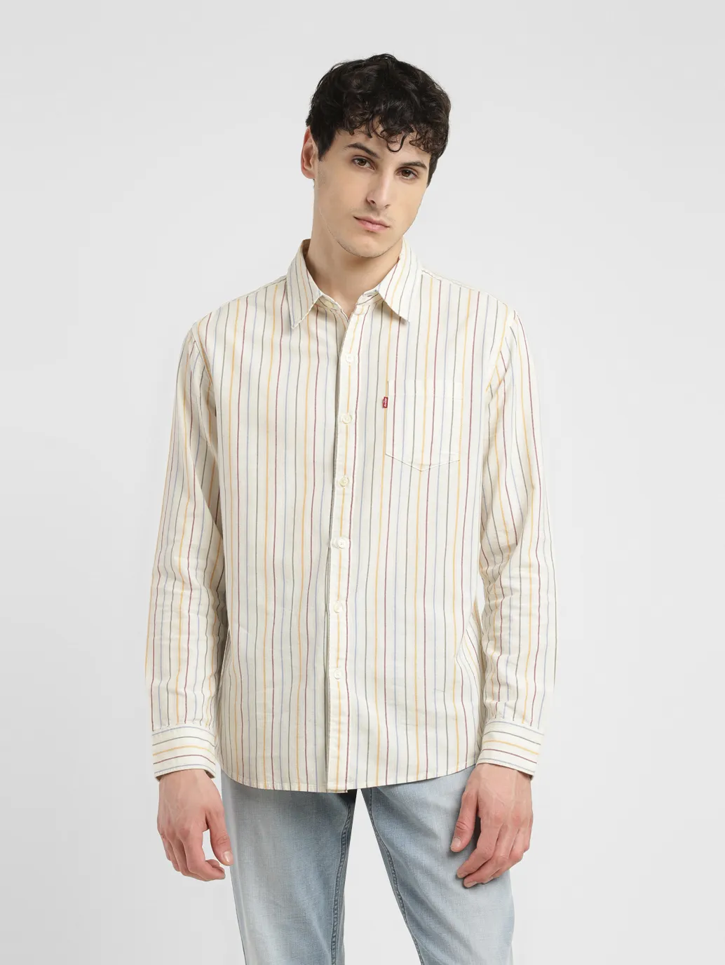 Men's Striped Slim Fit Shirt - Image 2