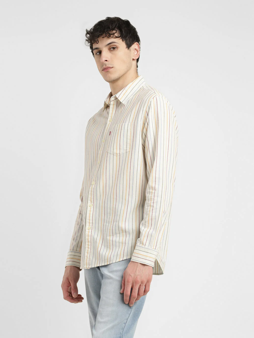 Men's Striped Slim Fit Shirt - Image 5