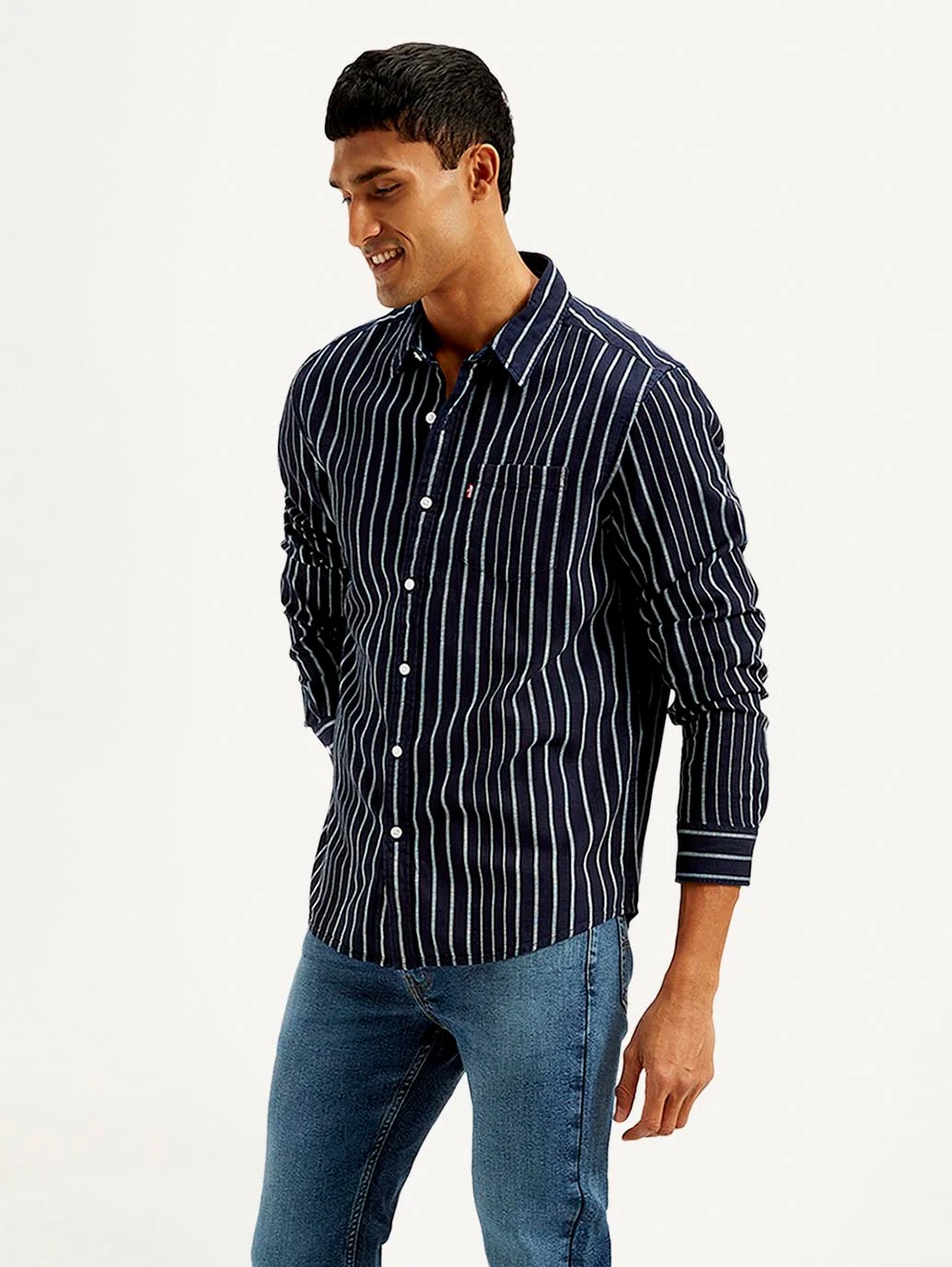 Men's Striped Slim Fit Shirt - Image 5