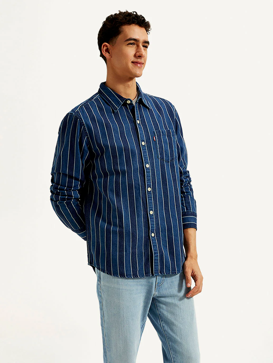 Men's Striped Slim Fit Shirt - Image 5