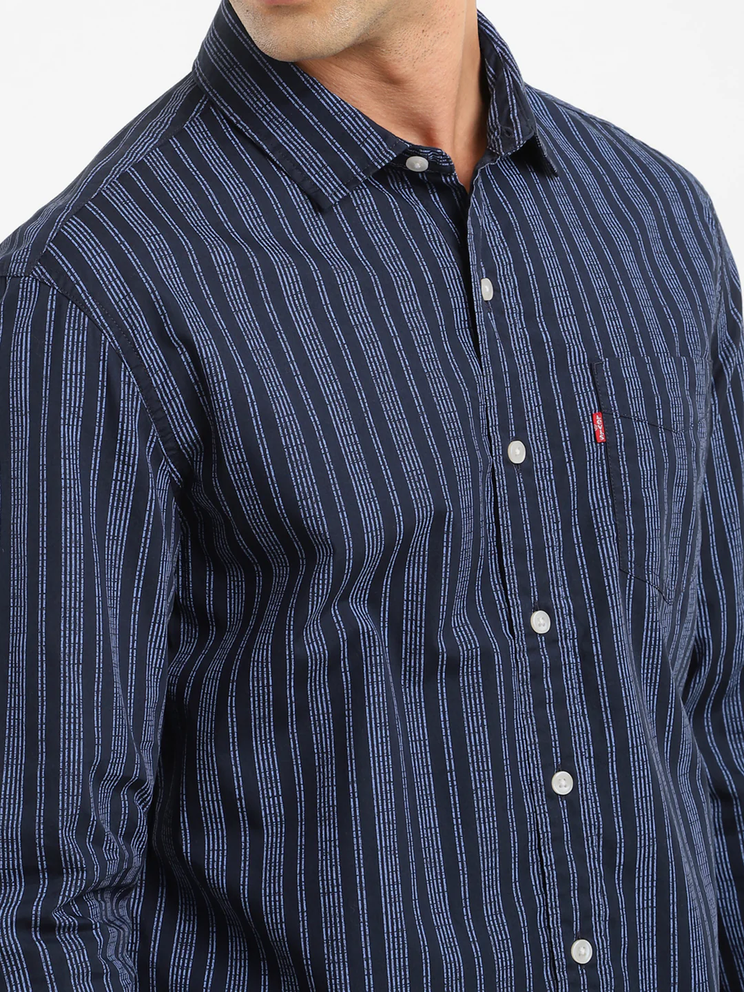 Men's Striped Slim Fit Shirt - Image 4