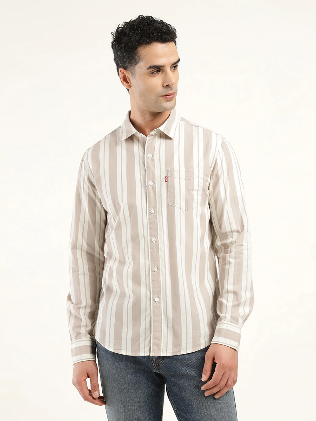 Men's Striped Slim Fit Shirt - Image 2