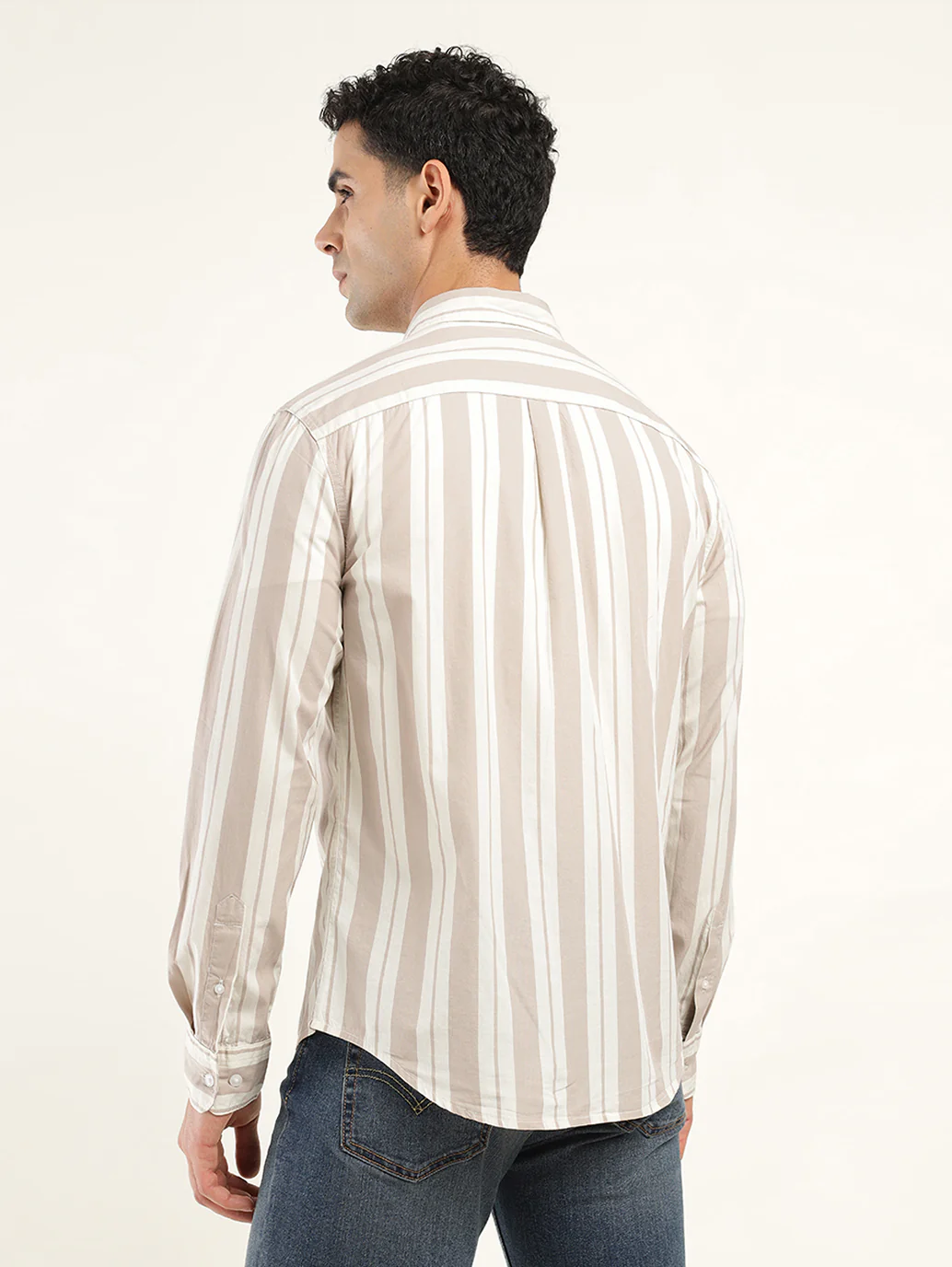 Men's Striped Slim Fit Shirt - Image 3