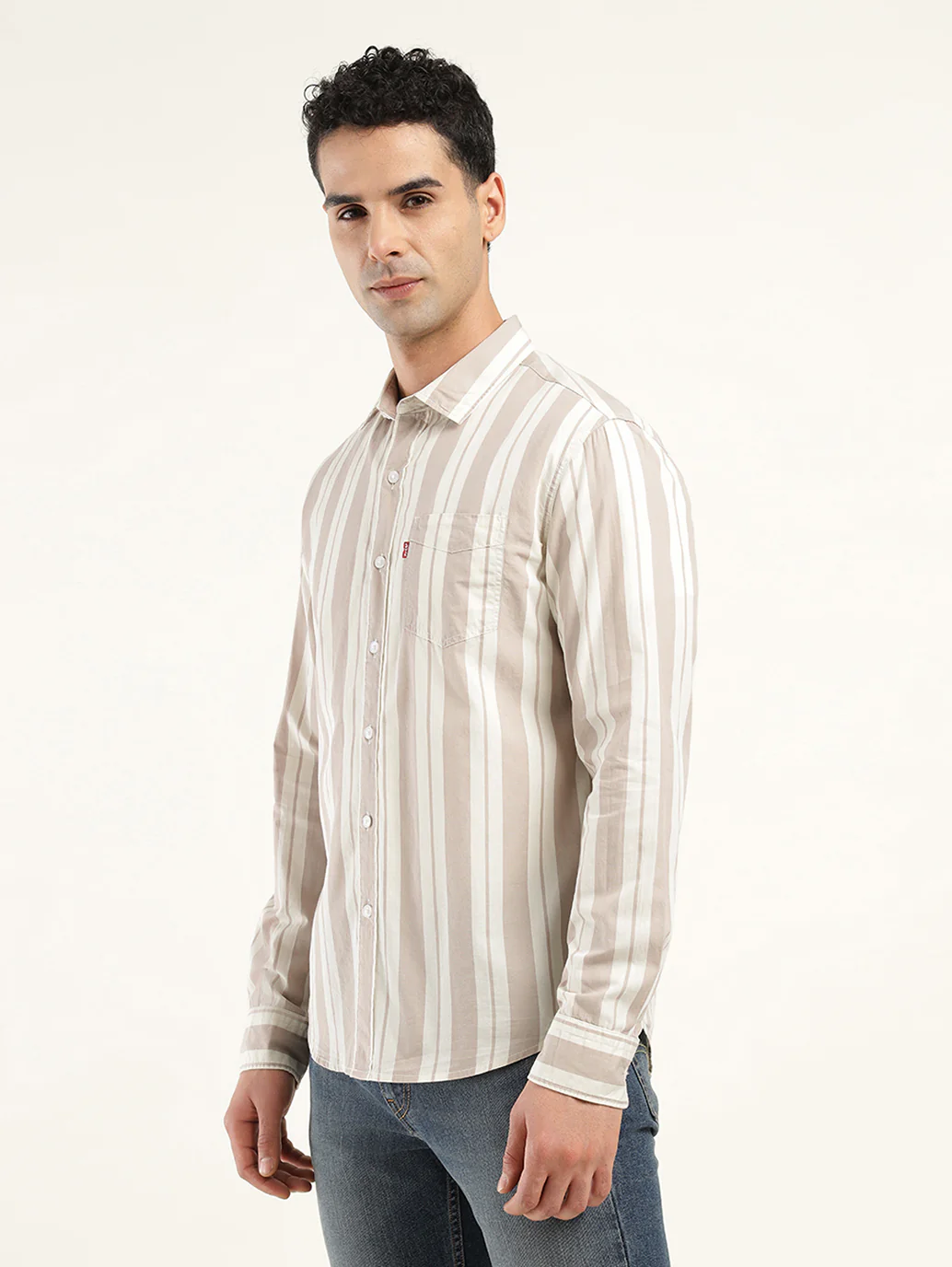 Men's Striped Slim Fit Shirt - Image 5