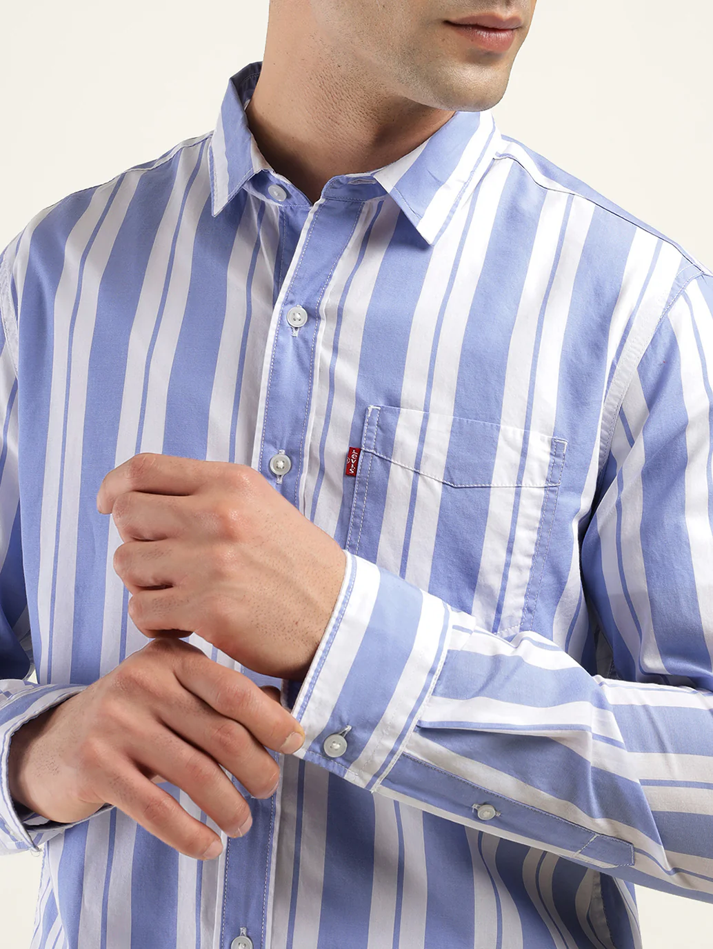 Men's Striped Slim Fit Shirt - Image 4
