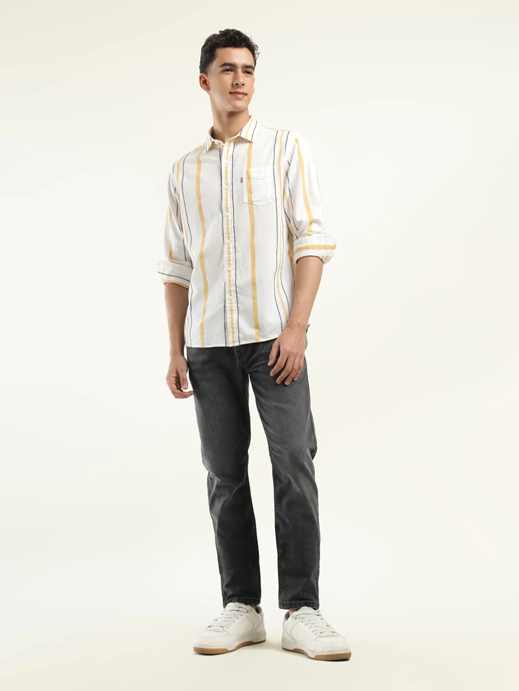 Men's Striped Slim Fit Shirt - Image 6