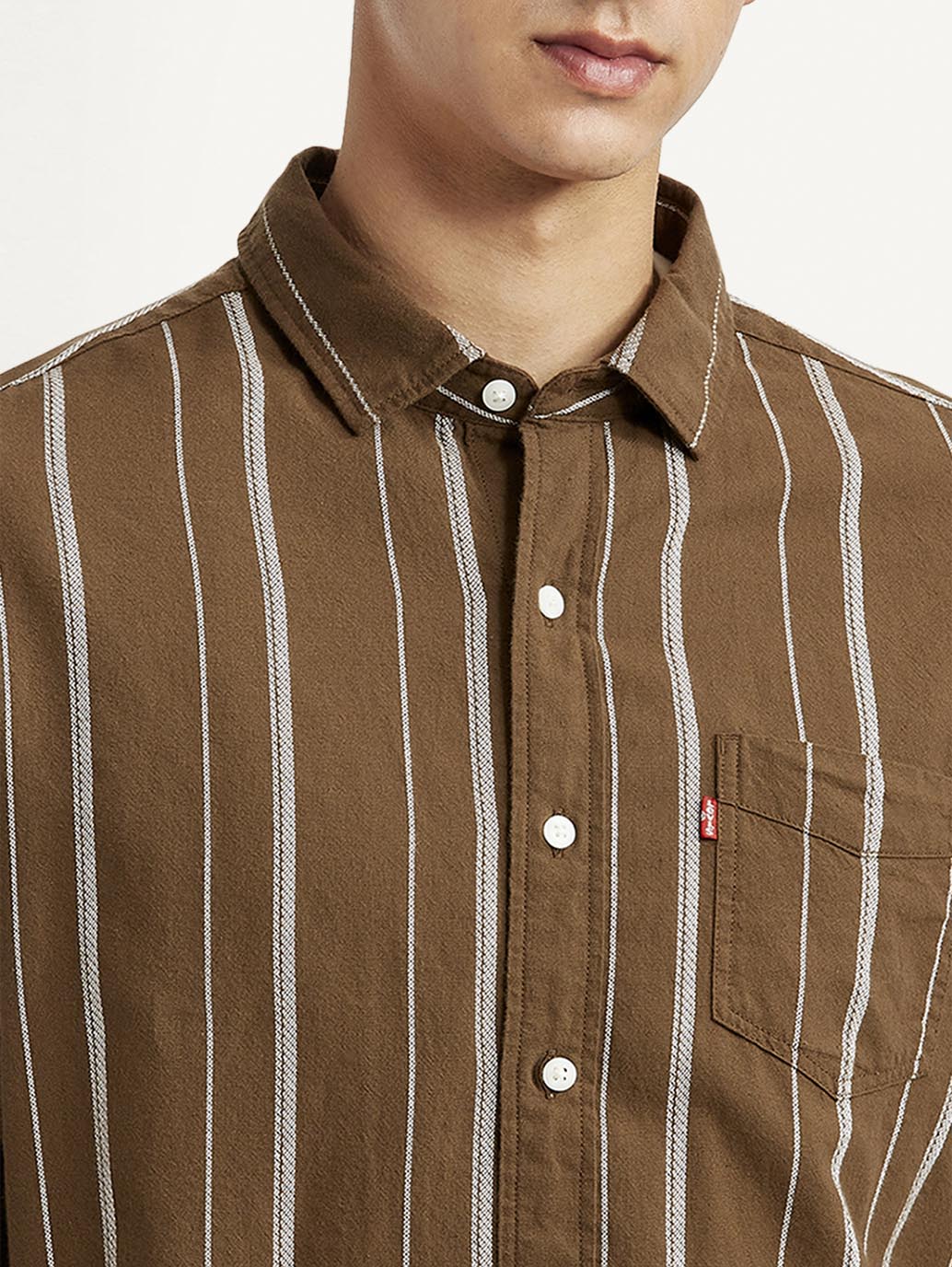 Men's Striped Slim Fit Shirt - Image 5