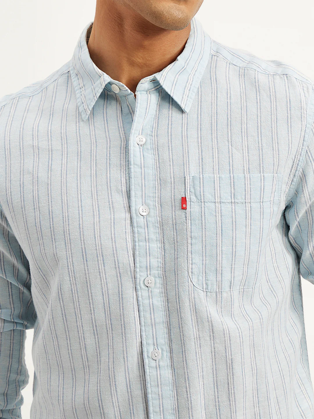 Men's Striped Slim Fit Shirt - Image 3